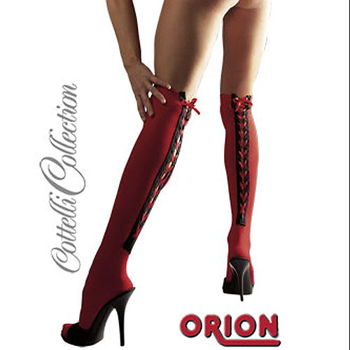 MEDIAS OVERKNEE COLOR ROJO TALLA M-L