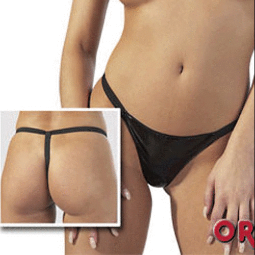 TANGA DE VINILO 6215 TALLA S-2XL