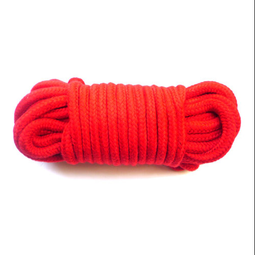 CUERDA BONDAGE SUAVE 10 METROS COLOR ROJO 5723