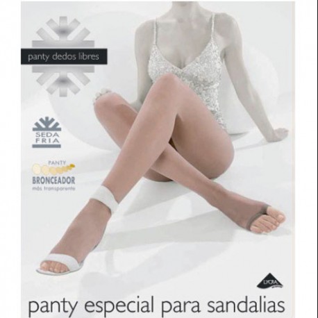 PANTY DEDOS LIBRES  ESPECIAL SANDALIAS 9 DEN TALLA GRANDE 2509