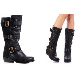 BOTAS BIKER HEBILLAS PATCH TALLA 7 US