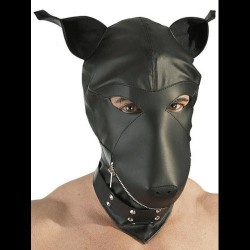 MÁSCARA DE PERRO CON CREMALLERA