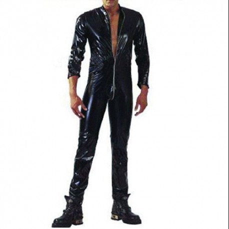 CATSUIT HOMBRE  DE VINILO FUERTE TALLA S-XL