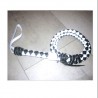 LATIGO BULLWHIP CUERO COLOR BLANCO Y NEGRO 4174