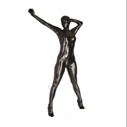 CATSUIT ENTERO WETLOOK COLOR DARK NEGRO 5440 TALLA S-L