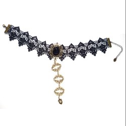 COLLAR GÓTICO PUNTILLA 6336