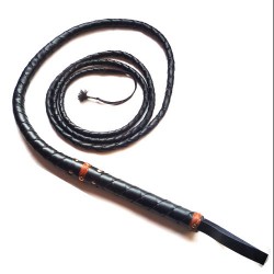 BULLWHIP LARGO 8,5 FEET DE CUERO BICOLOR 6532