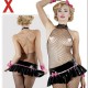 MINIFALDA DE LATEX CON LAZO TALLA S-XL