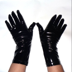 GUANTES VINILO CORTOS COLOR NEGRO 6829 TALLA ÚNICA