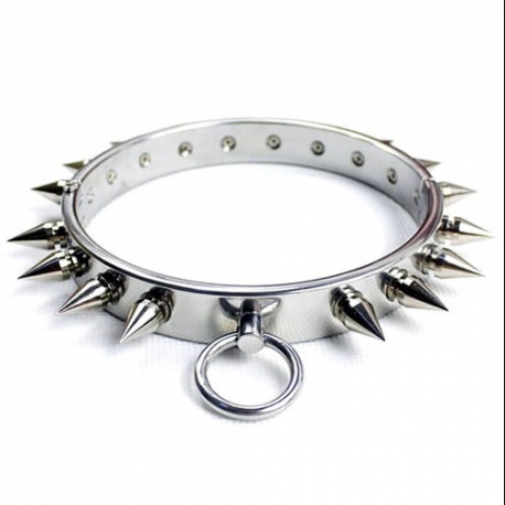 COLLAR DE METAL PARA SUMISIÓN CON PINCHOS 7225