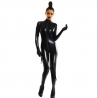 CATSUIT ENTERO WETLOOK 7273 COLOR NEGRO TALLA ÚNICA