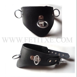 COLLAR DE CUERO CON ANILLOS 8067