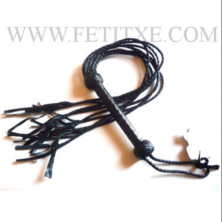 FLOGGER CAT-O-NINE TRENZAS CUERO 8173