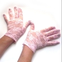 GUANTES DE ENCAJE 6475 COLOR ROSA TALLA ÚNICA