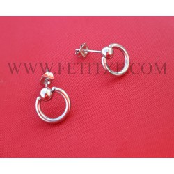 ANILLO DE LA O PENDIENTES FINOS 7122