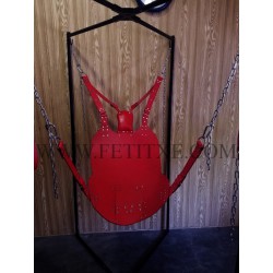 COLUMPIO DE CUERO ROJO LOVE SWING 7119