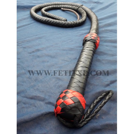 BULLWHIP-LÁTIGO LARGO TRENZADO CUERO BICOLOR 5316