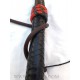 BULLWHIP-LÁTIGO 120 CM LARGO TRENZADO CUERO BICOLOR 5316