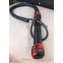 BULLWHIP-LÁTIGO 120 CM LARGO TRENZADO CUERO BICOLOR 5316