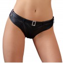 SHORTS PANTS STRIPPER ELEGANTE POLIPIEL-WETLOOK  7201 TALLA M