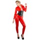 CATSUIT DE LÁTEX COLOR ROJO TALLA S-XL