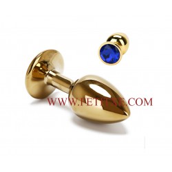 ROSEBUD ANAL PLUG PEQUEÑO DORADO BLUE 7249