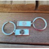 LLAVERO-SET EN ACERO CON EMBLEMA BDSM TRISKEL 7284
