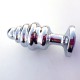 ANAL PLUG METAL PELUCHE DELUXE PLATA 7864