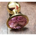 ROSEBUD ANAL PLUG PEQUEÑO DORADO ROSA 7249