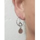 PENDIENTES PLATA CON EMBLEMA BDSM TRISKEL EN ACERO  7306