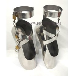 7322 STEEL METAL BONDAGE BALLET HEELS TALLA 36-43  DE 13/15 CM