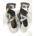 7322 STEEL METAL BONDAGE BALLET HEELS TALLAS XL 44-46