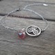 PULSERA/TOBILLERA DE ACERO CON TRISKELION Y PERLA DE SIRENA 7227