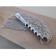 DILDO-FLOGGER DE ACERO CON CADENAS 7394