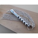 DILDO-FLOGGER DE ACERO CON CADENAS 7394