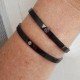 PULSERAS CON EMBLEMA BDSM TRISKEL ACERO COLOR NEGRO 7421