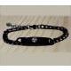 ELEGANTE PULSERAS CON TRISKEL EN ACERO NEGRO 7460