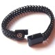 PULSERAS DOM CON TRISKEL EN ACERO NEGRO 7492