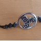 PULSERA TRISKEL CELTA  NUDOS MACRAME 7495
