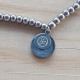 PULSERAS EN ACERO CON EMBLEMA BDSM TRISKEL CORAZÓN DUO 7454