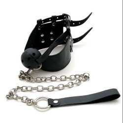 MORDAZA COLLAR COLOR NEGRO 1328